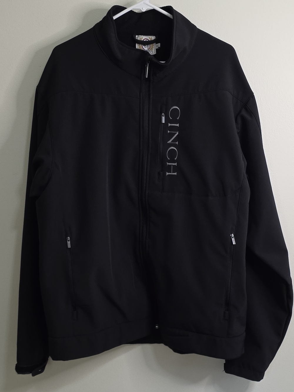 CINCH Men's Black Softshell Jacket - Full Zip